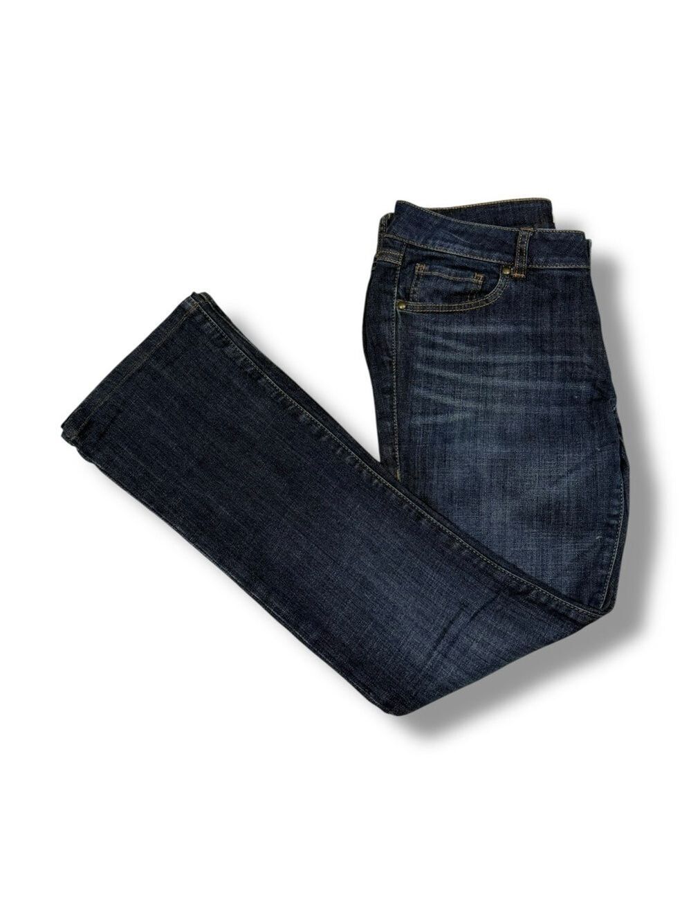 CAbi Women’s Curvy Slim Bootcut Jeans Galaxy Wash Size 6